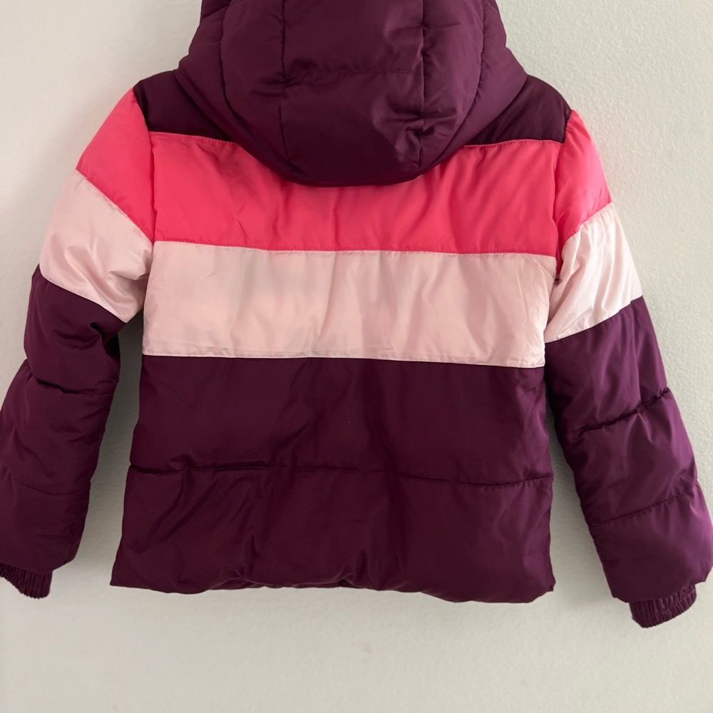 Gap girls hoodie puffer jacket size Medium. Multi colors. - Picture 11 of 14